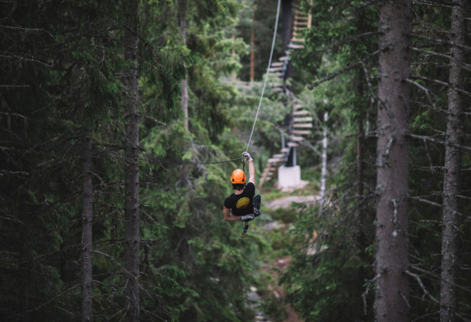 Zipline Schweden