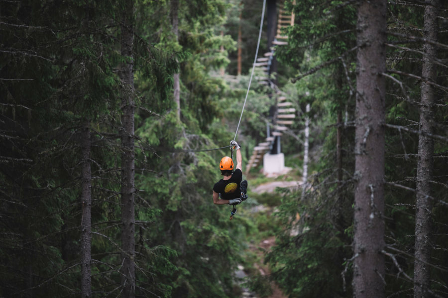 SCHWEDEN FÜR ADRENALINJUNKIES Zipline Schweden